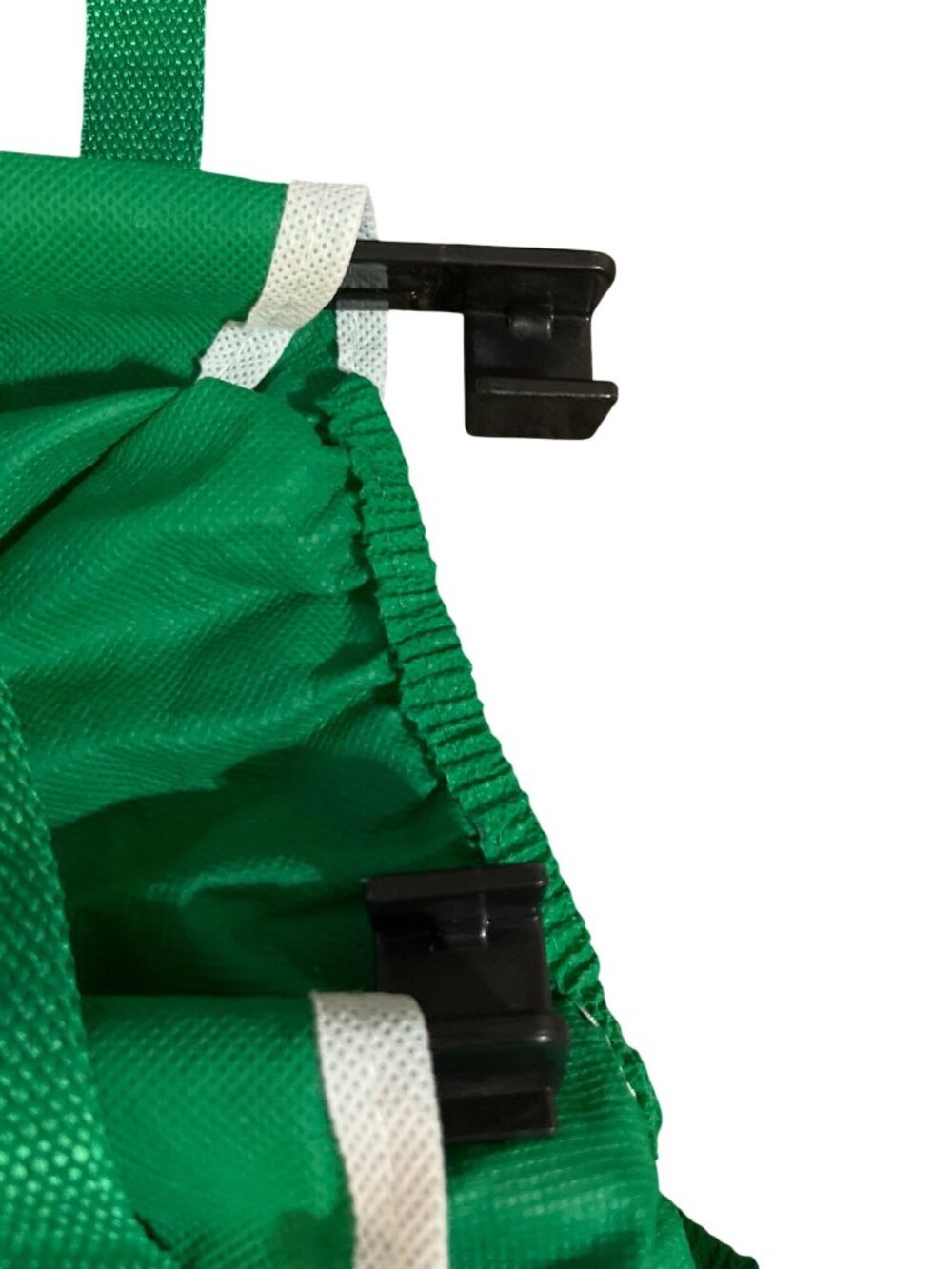 Telebrands Grab Bag Reusable Cart Shopping Bag Green Clip On Used - Picture 4 of 13